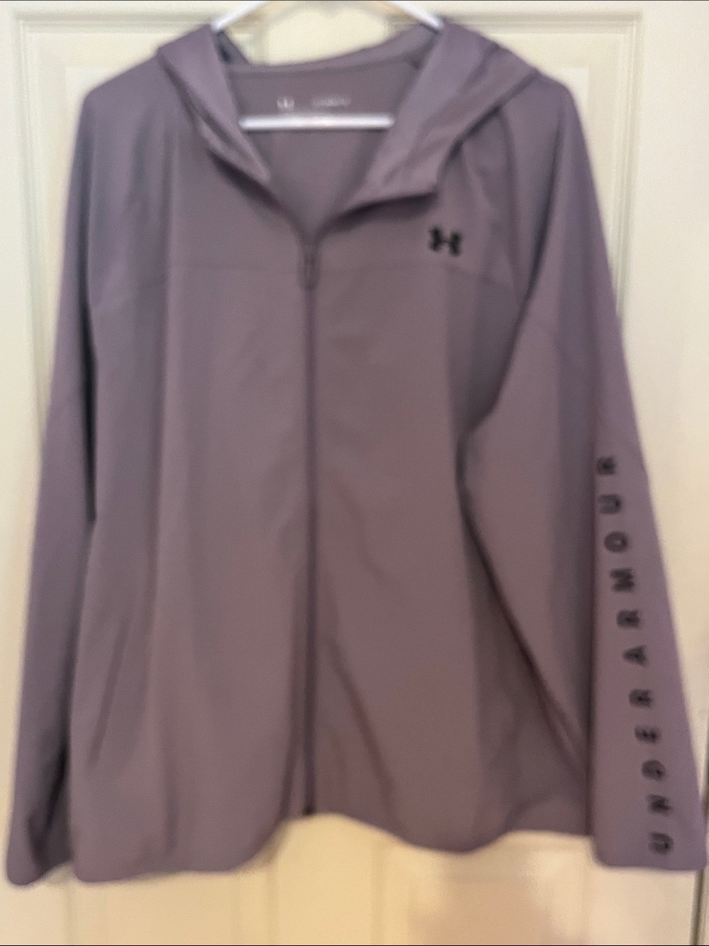 Under Armour Hooded Zip Utility Jacket in Dusty Purple